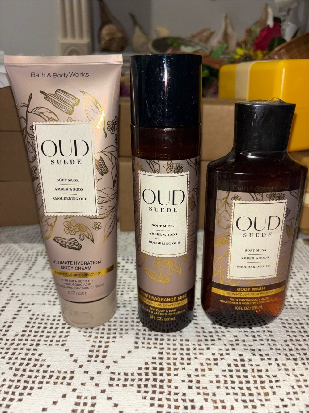 (2026) Bath and Body Works OUD Suede trio